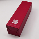 جعبه هدیه بطری شراب دوستدار محیط زیست تخته کاغذ لوکس قرمز تاشو