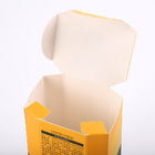 جعبه های بسته بندی لوازم آرایشی تاشو مقوایی زرد کوچک برای مراقبت از پوست