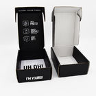 جعبه های پستی موجدار 3 لایه مشکی برای حمل و نقل هدایای صنایع دستی بسته بندی