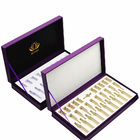 جعبه های بسته بندی لوازم آرایشی و بهداشتی آرایش خارجی CCNB کیت لولایی چوبی زیبایی مراقبت از پوست با نوار روبان