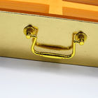 جعبه های جواهرات چوبی لوکس MDF 230 گرم بسته بهداشتی دستگیره سفارشی