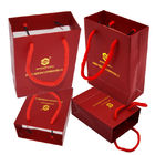 کیف کاغذی جواهرات FSC با دستگیره طناب 250 گرم پنبه چاپ سفارشی CMYK