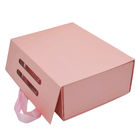 جعبه مغناطیسی قابل تاشو جعبه PMS مقوا تاشو هدیه لوکس با روبان ISO9001