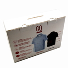 بسته بندی جعبه پنجره شفاف PVC + Artpaper برای جوراب تی شرت
