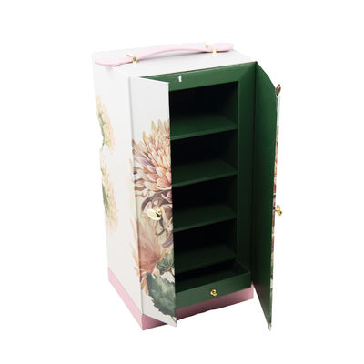 خرید طراحی سفارشی شخصی شده با درب دوگانه باز و ظریف جعبه بسته بندی هدیه لوکس با دسته چرم online manufacture