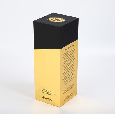 خرید جعبه کادو بطری شراب ارائه با درب باز تاشو یک جعبه براندی online manufacture