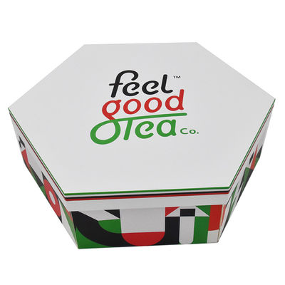خرید جعبه بسته بندی شکلات چای مقوایی شش ضلعی دو لایه لاکچری online manufacture