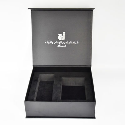 خرید بسته بندی مغناطیسی عطر اتومبیل جعبه های سفت و سخت لوکس سفارشی چرم سیاه PU شکل کتاب دست ساز online manufacture
