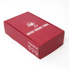جعبه های پستی موجدار چاپ سیاه کارتن حمل و نقل شراب 6B