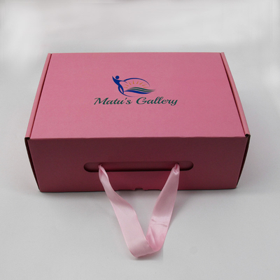 خرید جعبه پستی دستی روبان راه راه تاشو برای بسته بندی تی شرت کفش online manufacture