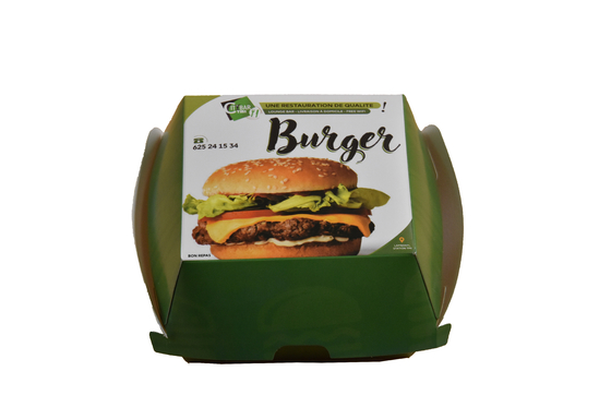 FSC One Piece Corrugated Mailer Boxes Party Mini Burger Boxs